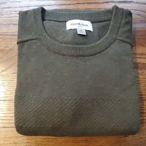Men's medium Goodfellow green crew neck sweater